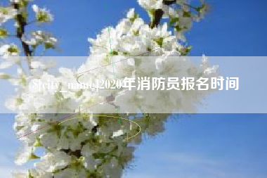 北海2020年消防员报名时间