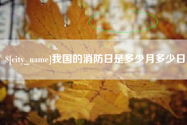 北海我国的消防日是多少月多少日
