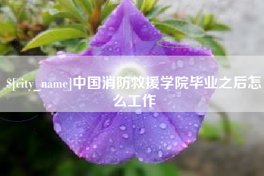 北海中国消防救援学院毕业之后怎么工作