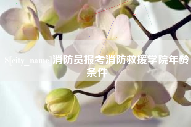 北海消防员报考消防救援学院年龄条件