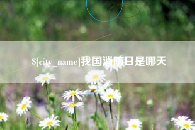北海我国消防日是哪天