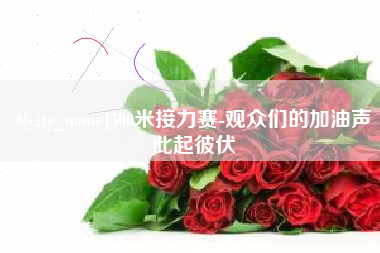 北海500米接力赛-观众们的加油声此起彼伏