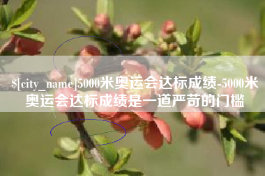 北海5000米奥运会达标成绩-5000米奥运会达标成绩是一道严苛的门槛