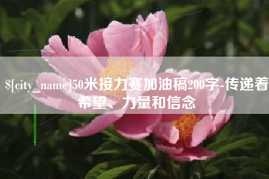 北海50米接力赛加油稿200字-传递着希望、力量和信念