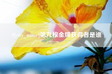 北海第九枚金牌获得者是谁