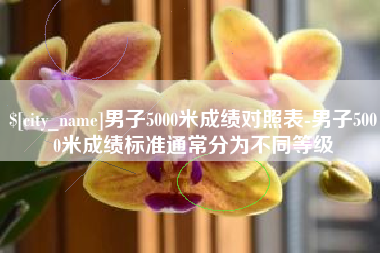 北海男子5000米成绩对照表-男子5000米成绩标准通常分为不同等级