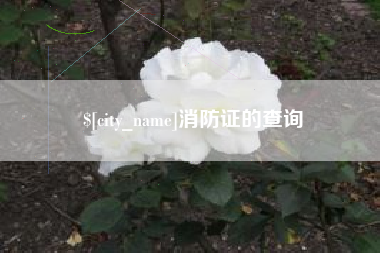 北海消防证的查询