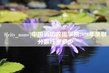 北海中国消防救援学院2020年录取分数线是多少