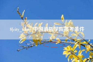 北海中国消防学院报考条件