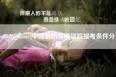 北海中国消防救援学院报考条件分数