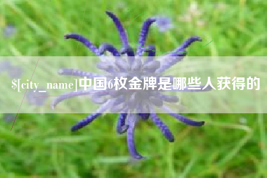 北海中国6枚金牌是哪些人获得的