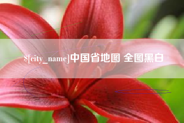 北海中国省地图 全图黑白