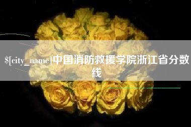 北海中国消防救援学院浙江省分数线