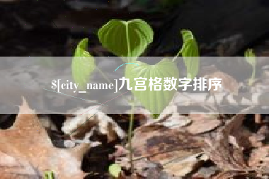 北海九宫格数字排序