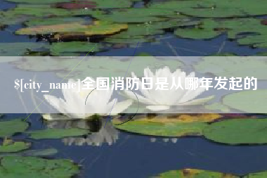 北海全国消防日是从哪年发起的