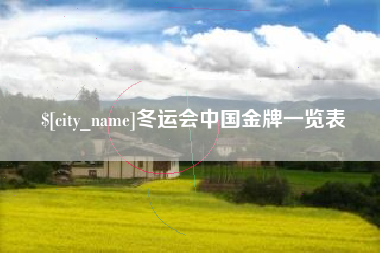 北海冬运会中国金牌一览表