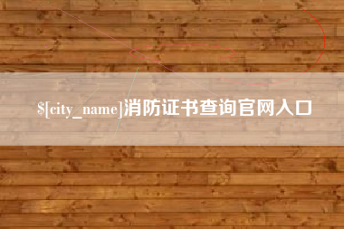 北海消防证书查询官网入口