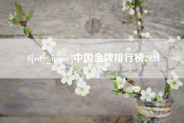 北海中国金牌排行榜2024